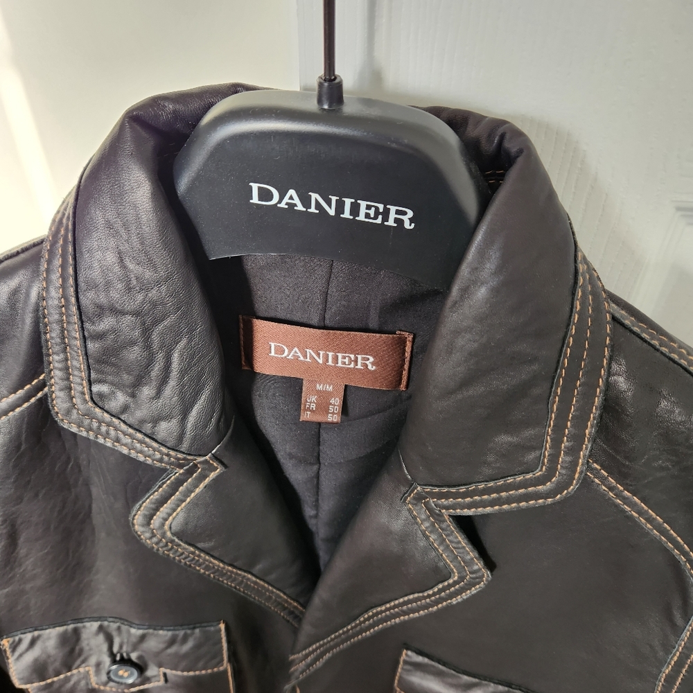 Danier Mens Leather Blazer Jacket